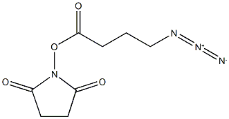 4-Azidobutyrate-N-hydroxysuccinimide ester 结构式