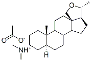 [(5alpha)-18,20(R)-epoxypregnan-3beta-yl]dimethylammonium acetate 结构式