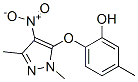 Phenol,  2-[(1,3-dimethyl-4-nitro-1H-pyrazol-5-yl)oxy]-5-methyl- 结构式