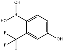 4-羟基-2-三氟甲基苯硼酸 结构式
