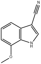 7-甲氧基-1H-吲哚-3-腈 结构式