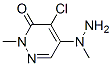 4-Chloro-2-methyl-5-(1-methylhydrazino)-3(2H)-pyridazinone 结构式