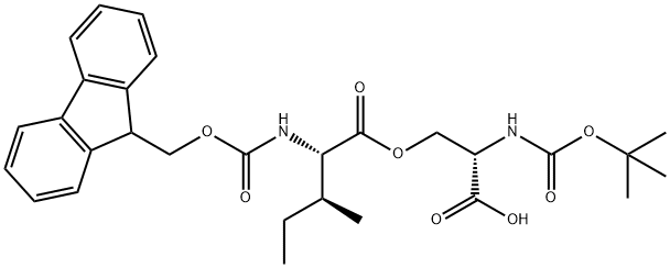 BOC-SER(FMOC-ILE)-OH 结构式