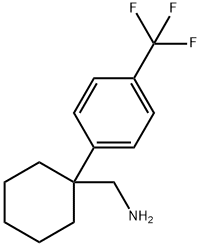 1-(4-三氟甲基苯基)环己烷甲胺 结构式