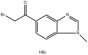 2-Bromo-1-(1-methyl-1H-benzimidazol-5-yl)ethanone hydrobromide 结构式