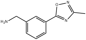 3-(3-Methyl-1,2,4-oxadiazol-5-yl)benzylamine 97% 结构式