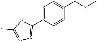 N-METHYL-4-(5-METHYL-1,3,4-OXADIAZOL-2-YL)BENZYLAMINE 结构式