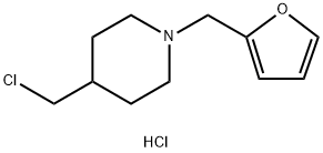 4-(CHLOROMETHYL)-1-(2-FURYLMETHYL)PIPERIDINE HYDROCHLORIDE 结构式
