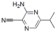 2-Pyrazinecarbonitrile,  3-amino-5-(1-methylethyl)- 结构式