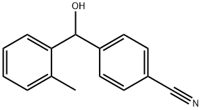 4-[Hydroxy(2-Methylphenyl)Methyl]benzonitrile 结构式