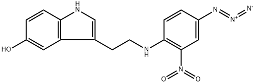 N-(4-azido-2-nitrophenyl)-5-hydroxytryptamine 结构式