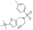 4-METHYL-N-(PROP-2-YNYL)-N-((5-(TRIMETHYLSILYL)FURAN-2-YL)METHYL)BENZENESULFONAMIDE 结构式