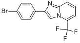 2-(4-Bromo-phenyl)-5-trifluoromethyl-imidazo[1,2-a]pyridine 结构式