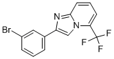 2-(3-溴苯基)-5-(三氟甲基)咪唑并[1,2-A]吡啶 结构式