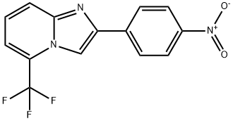 2-(4-Nitro-phenyl)-5-trifluoromethyl-imidazo[1,2-a]pyridine 结构式