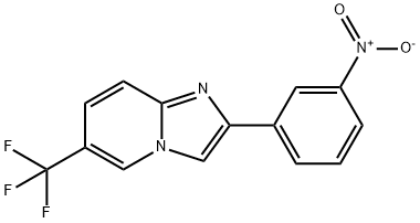 2-(3-硝基苯基)-6-(三氟甲基)咪唑并[1,2-A]吡啶 结构式