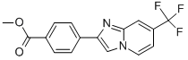 4-(7-Trifluoromethyl-imidazo[1,2-a]pyridin-2-yl)-benzoic acid methyl ester 结构式