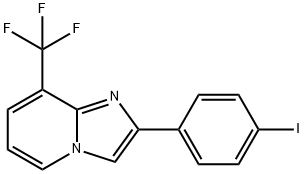 2-(4-碘苯基)-8-(三氟甲基)咪唑并[1,2-A]吡啶 结构式