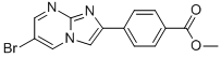 4-(6-Bromo-imidazo[1,2-a]pyrimidin-2-yl)-benzoic acid methyl ester 结构式