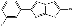 2-Bromo-6-(3-fluoro-phenyl)-imidazo[2,1-b]thiazole 结构式