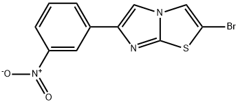 2-Bromo-6-(3-nitro-phenyl)-imidazo[2,1-b]thiazole 结构式