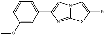 2-Bromo-6-(3-methoxy-phenyl)-imidazo[2,1-b]thiazole 结构式