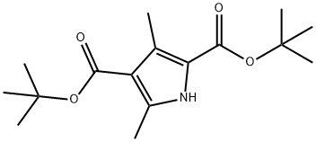 2,4-二甲基吡咯-3,5-二羧酸二叔丁酯 结构式