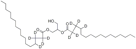 rac-Glycerol 1,2-dipalMitate-d5 结构式