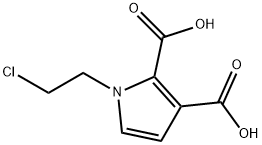 1-(2-氯乙基)-1H-吡咯-2,3-二羧酸 结构式