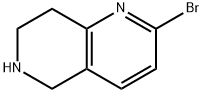 2-溴-5,6,7,8-四氢-1,6-萘啶 结构式