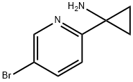 1-(5-溴吡啶-2-基)环丙胺 结构式