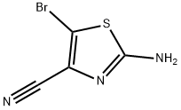2-氨基-5-溴噻唑-4-甲腈 结构式