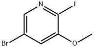 2-溴-3-碘-5-甲氧基-吡啶 结构式