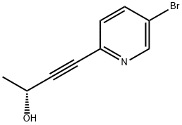 5-bromo-2-(3-hydroxy-1-butynyl)pyridine 结构式