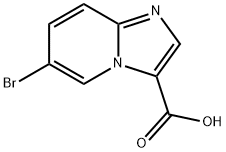 6-溴咪唑并[1,2-A]吡啶-3-羧酸 结构式