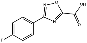 3-对氟苯基-1,2,4-恶二唑-5-羧酸 结构式