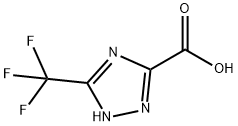 5-TRIFLUOROMETHYL-1,2,4-TRIAZOLE-3-CARBOXYLCI ACID 结构式