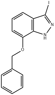 7-苄氧基-3-碘吲唑 结构式