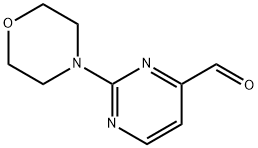2-吗啉基-4-基-嘧啶-4-甲醛 结构式