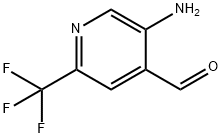 2-三氟甲基-5-氨基异烟醛 结构式