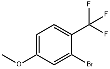 2-溴-4-甲氧基三氟甲基苯 结构式