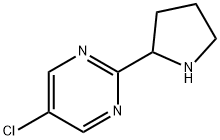 5-氯-2-(2-吡咯烷基)嘧啶 结构式