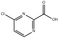 4-氯嘧啶-2-羧酸 结构式