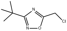 3-叔丁基-5-(氯甲基)-1,2,4-恶二唑 结构式