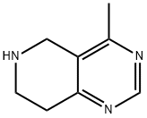 4-甲基-5,6,7,8-四氢吡啶并[4,3-D]嘧啶盐酸盐 结构式