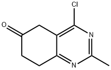 4-氯-2-甲基-7,8-二氢喹唑啉-6-酮 结构式