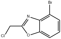 4-BROMO-2-(CHLOROMETHYL)-1,3-BENZOXAZOLE 结构式