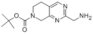 PYRIDO[3,4-D]PYRIMIDINE-7(6H)-CARBOXYLIC ACID, 2-(AMINOMETHYL)-5,8-DIHYDRO-, 1,1-DIMETHYLETHYL ESTER 结构式