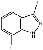 7-Fluoro-3-iodo-1H-indazole 结构式