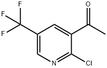 1-[2-氯-5-(三氟甲基)-3-吡啶基]乙酮 结构式